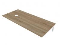 Столешница 110*50 см лдсп цвет дуб с кронштейном левая